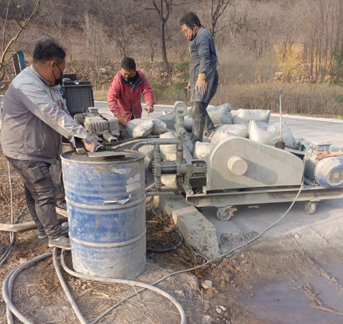 大东路面下沉注浆